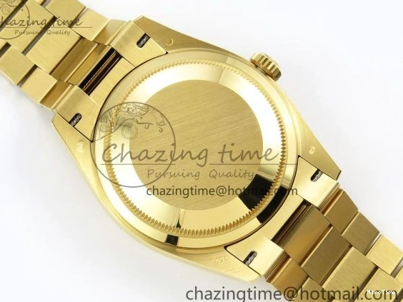 MiroTime 0324 Day Date 36 YG RAF Best Edition Brown Wave Dial on YG Bracelet A Effortless 1383